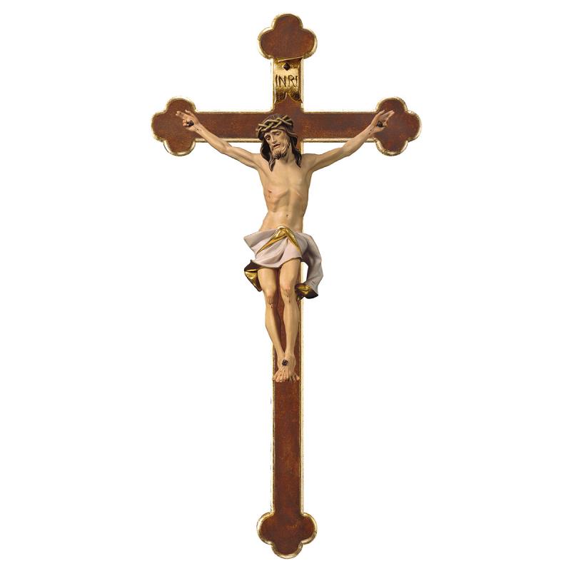 Crocifisso nazareno croce barocca (bianco) 40( Crocifissi | Semprini Arredi  Sacri