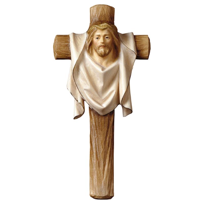 croce della passione. 28 x14 cm.scolpito in legno
