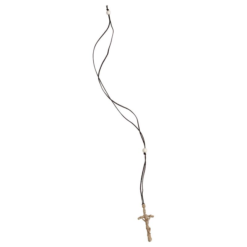 croce papale ciondolo. 5 cm.scolpito in legno di n