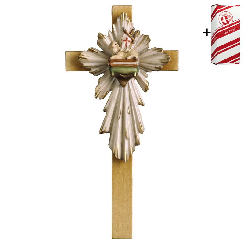 Croce agnello pasquale + box regalo 25 x12 cm sco Croci | Semprini Arredi  Sacri