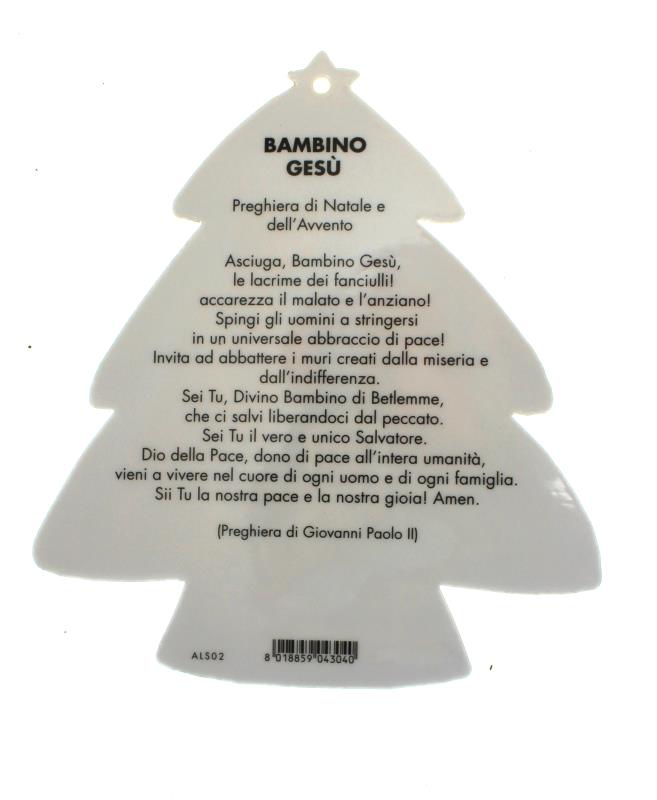 Albero di natale su pvc 12x11 cm Articoli regalo per Natale | Semprini  Arredi Sacri