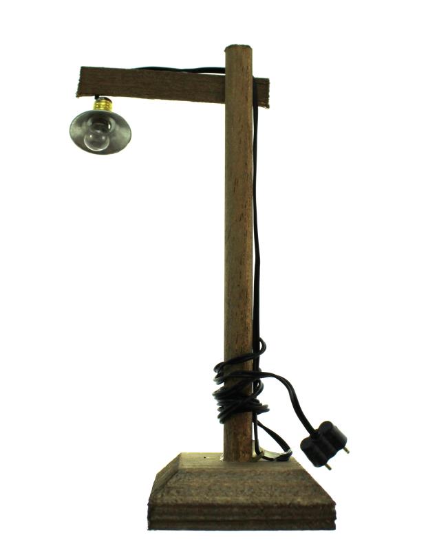 Lampione con piedistallo e lampadina 3 5v Accessori per Presepe