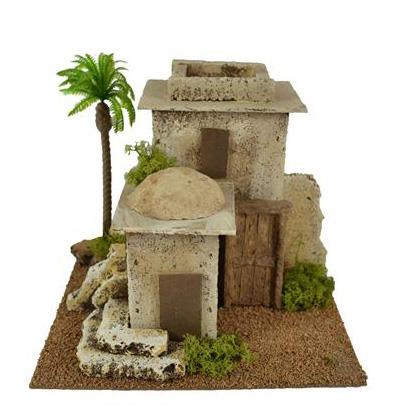 casa araba per presepe cm 23x20x21