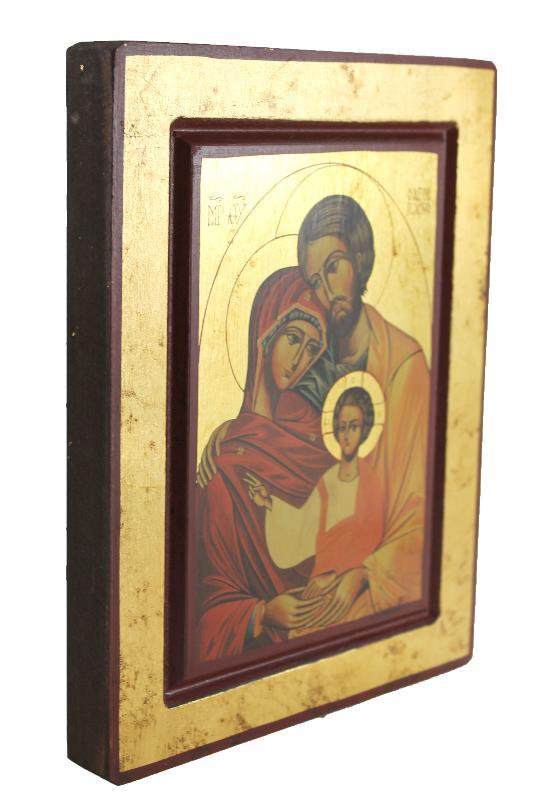 icona sacra famiglia 33x25 cm