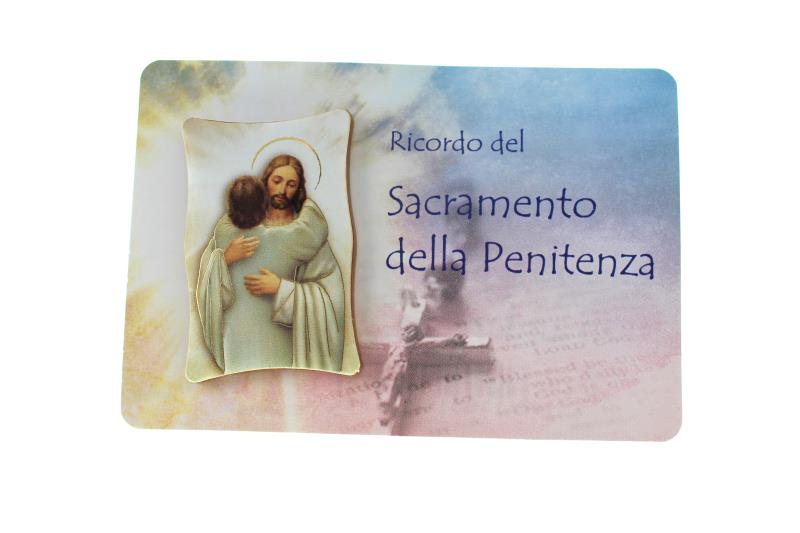 Ricordino sacramenti prima confessione Bomboniere | vendita online Semprini  Arredi Sacri