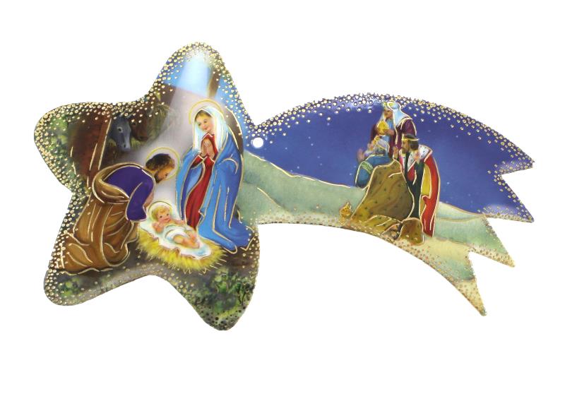Stella cometa in pvc 11x7 cm Articoli regalo per Natale | Semprini Arredi  Sacri