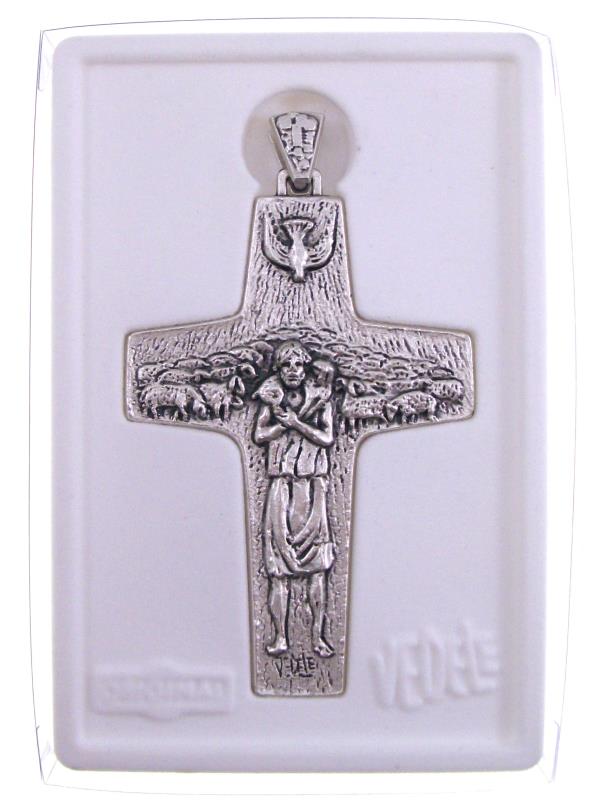 Croce papa francesco originale fedeli altezza cm 10 Croci | Semprini Arredi  Sacri