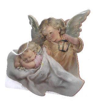 calamita con immagine sagomata angelo custode