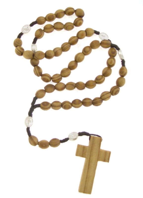 Rosario in legno rilegatura corda Rosari | vendita online Semprini Arredi  Sacri