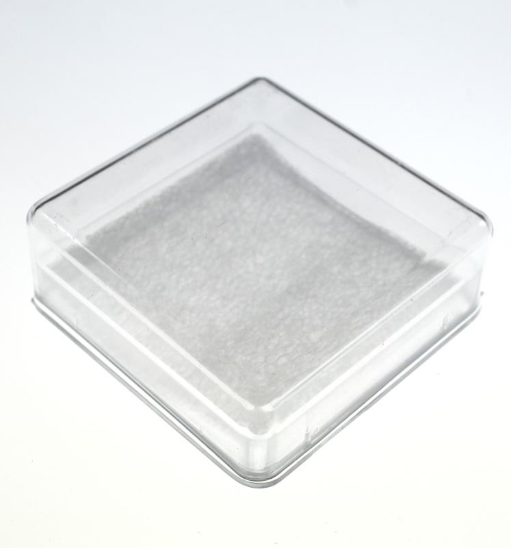 scatolina quadrata portarosario in plastica cm 6x6