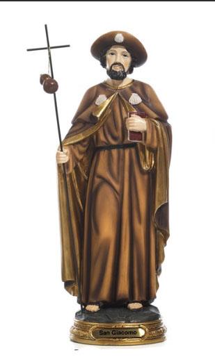 statua san giacomo apostolo cm 40.5