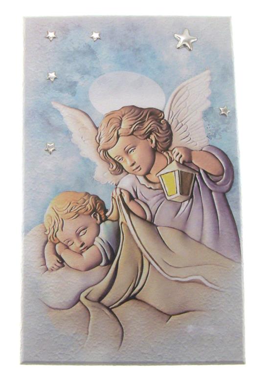 quadro angelo custode 10x15 cm