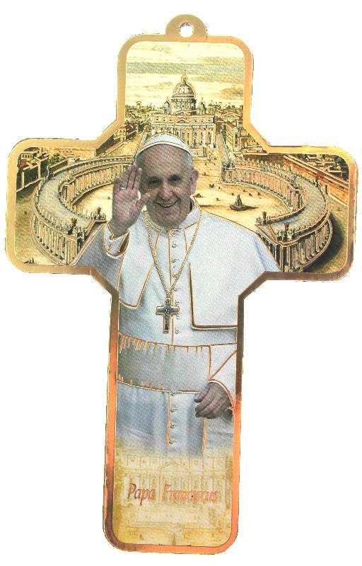 Crocifisso cm 9x13 papa francesco Crocifissi | vendita online Semprini  Arredi Sacri