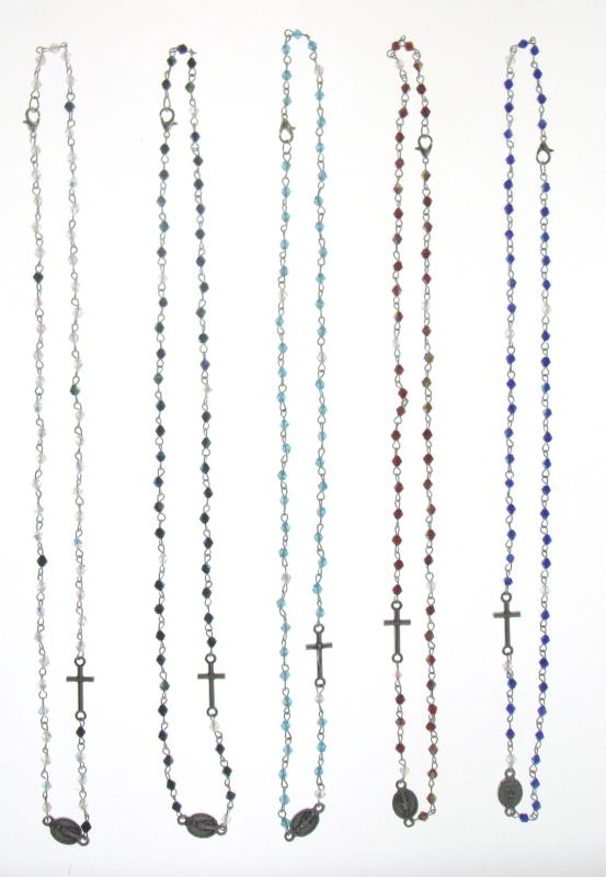 Collana rosario girocollo rosso Rosari | vendita online Semprini Arredi  Sacri