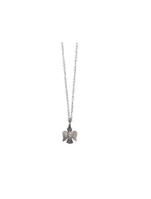 Collana in argento con angelo traforato Ciondoli | vendita online Semprini  Arredi Sacri