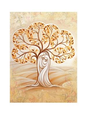 Tela albero della vita cm 18x26 Quadro | vendita online Semprini Arredi  Sacri