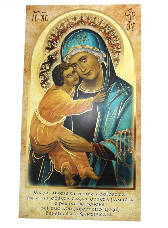 benedizioni casa confezione 100 pezzi madonna con bambino icona