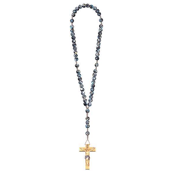 Corona rosario in legno e corda croce scolpita Rosari | Semprini Arredi  Sacri