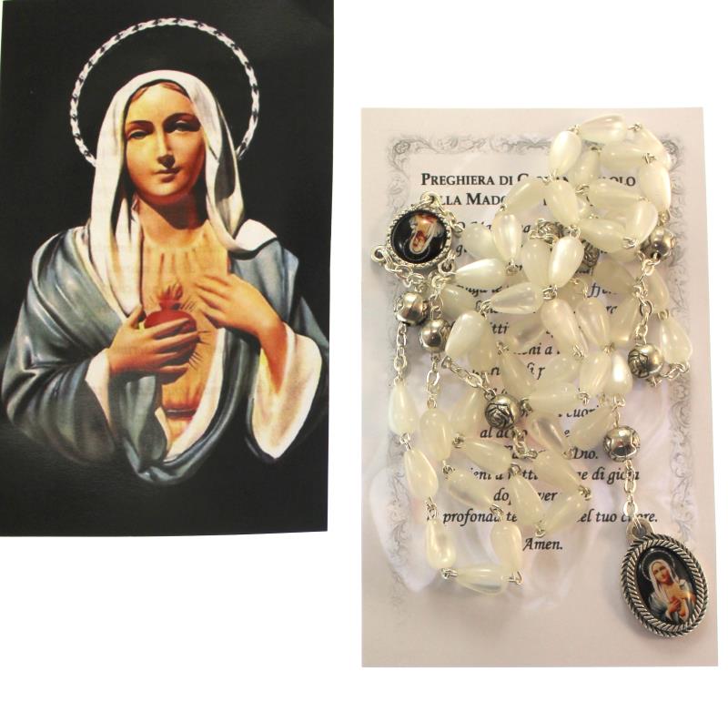 Corona rosario madonna delle lacrime Rosari | vendita online Semprini  Arredi Sacri