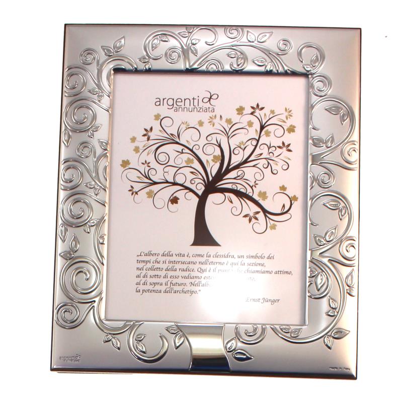 Cornice portafoto albero della vita argento 20x25 Cornici per ricorrenze