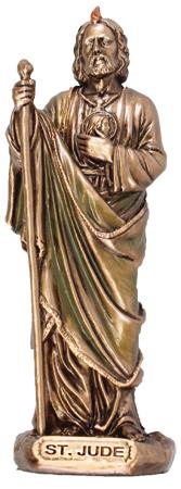 statua san giuda bronzata altezza cm 9