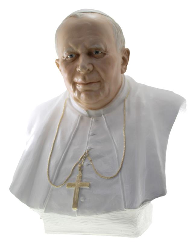 Busto papa giovanni paolo ii cm 58 Statue | vendita online Semprini Arredi  Sacri