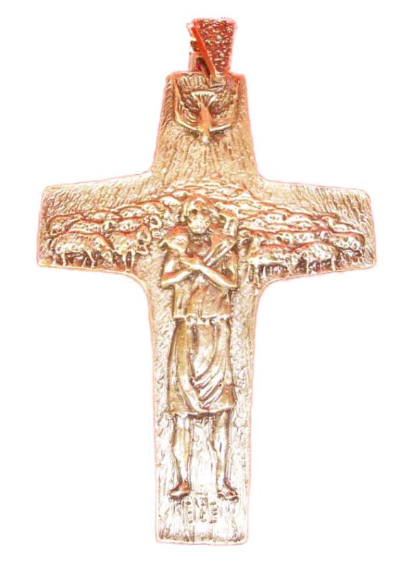 Croce papa francesco in argento Articoli Vescovili | Semprini Arredi Sacri