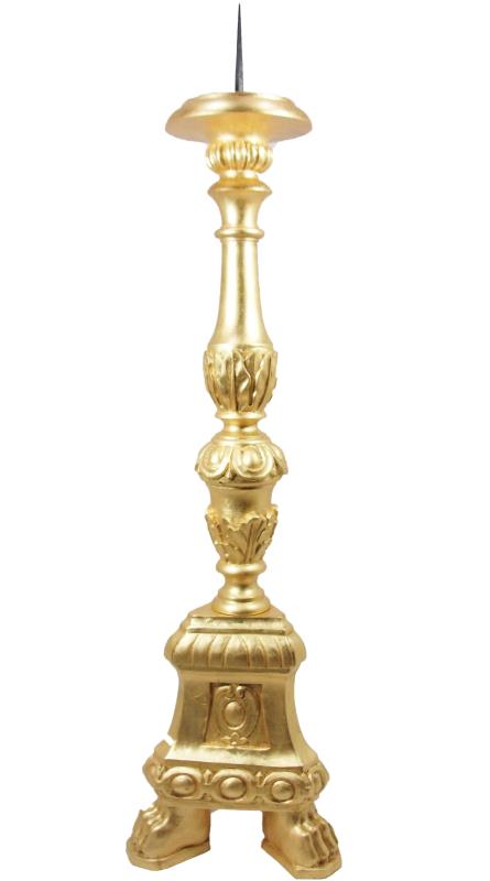 Candeliere in legno dorato cm 80 Candelieri | vendita online Semprini  Arredi Sacri