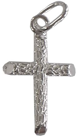 Croce in argento 925 lavorato a nodo di corteccia - 2 5 cm Croci