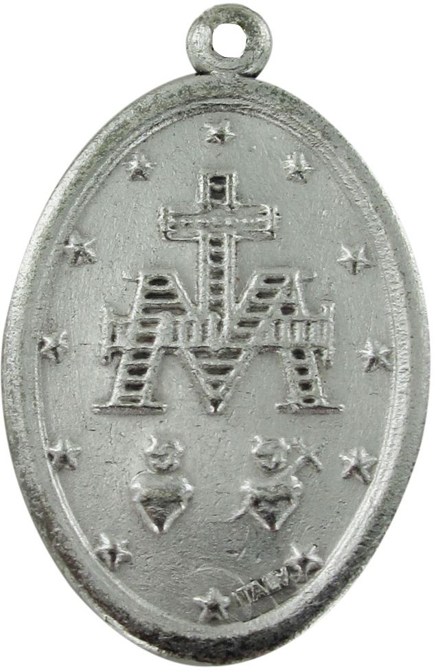 medaglia miracolosa in metallo - 3 cm