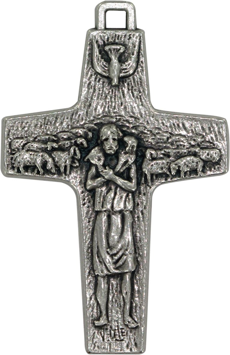 Croce in metallo modello papa francesco - 3 cm x 1 9 mm Santini