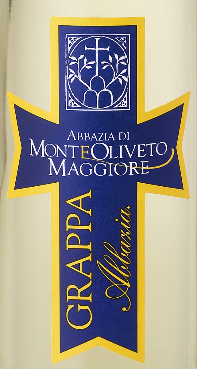 grappa toscana da 0.50 litri  - abbazia monte oliveto maggiore