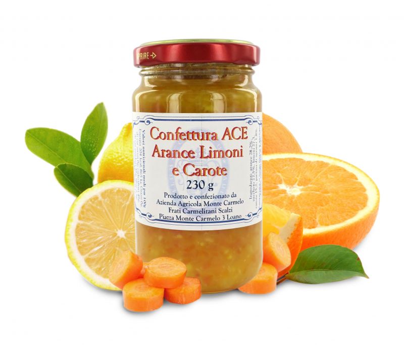 confettura di arance, limoni e carote dei frati carmelitani scalzi - vasetto 230g