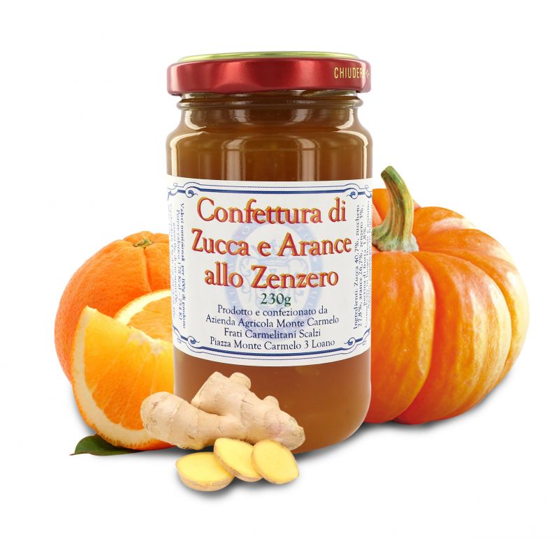 confettura di zucca e arance allo zenzero del convento dei frati carmelitani scalzi - vasetto 230 gr