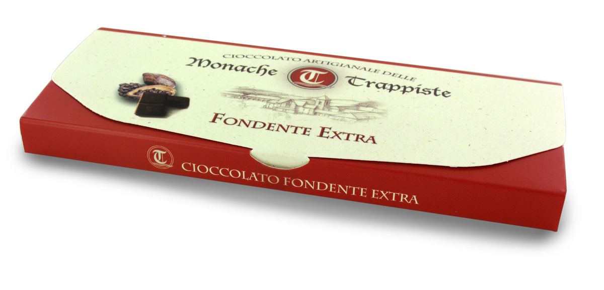 cioccolato artigianale fondente extra da 150 grammi - monache trappiste praga
