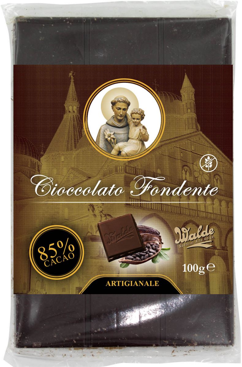 cioccolato fondente (85%) linea san antonio di padova