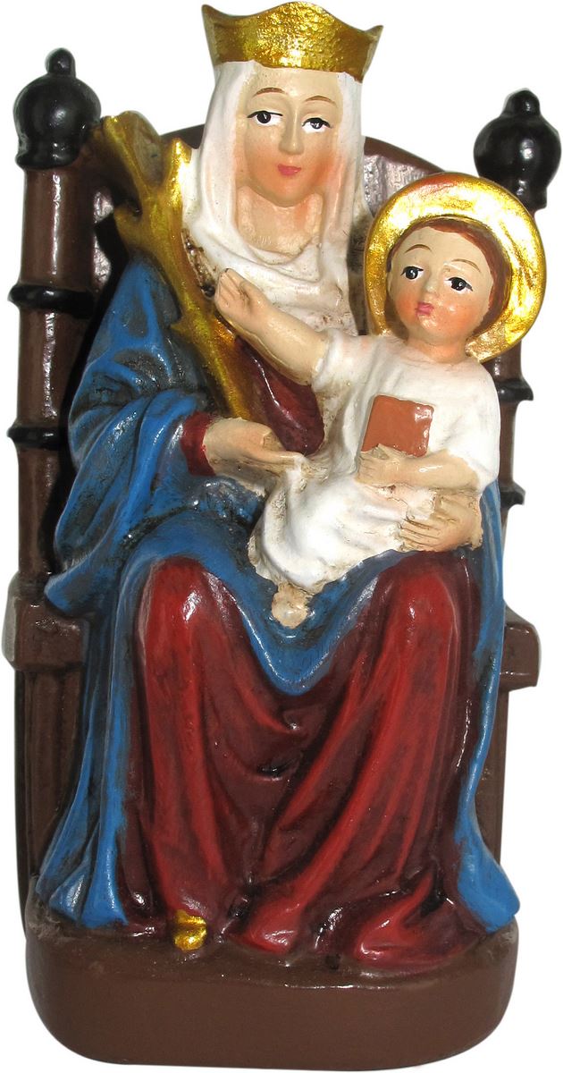statua di madonna di walsingham (protestante) da 12 cm in confezione regalo con segnalibro in versione inglese