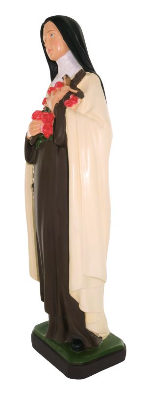 statua da esterno di santa teresa in materiale infrangibile, dipinta a mano, da 60 cm