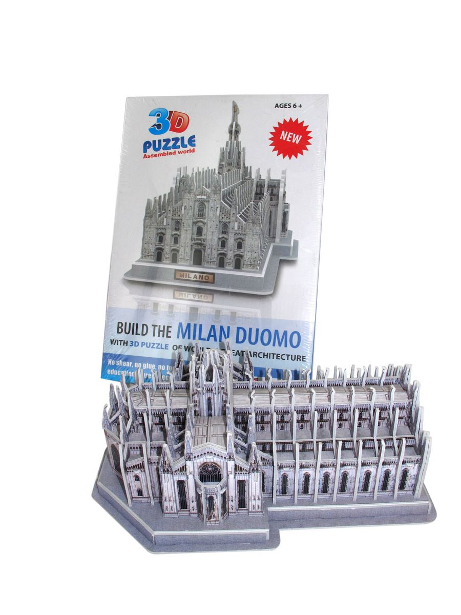 Duomo di milano puzzle 3d tridimensionale da assemblare cm 27x15 Occasioni  Speciali