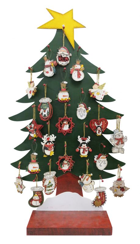 Addobbi natalizi albero 192 pezzi con espositore a forma di Articoli regalo  per Natale