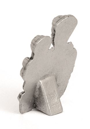basetta sant'antonio in metallo ossidato - 2 x 3,4 cm
