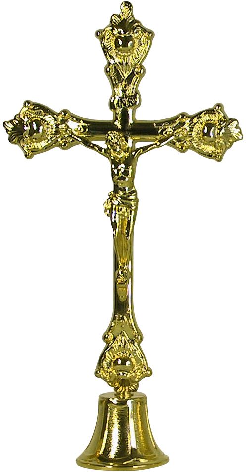 croce su candeliere - 37 cm