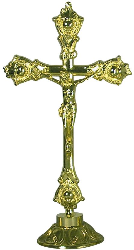 croce su candeliere - 35 cm
