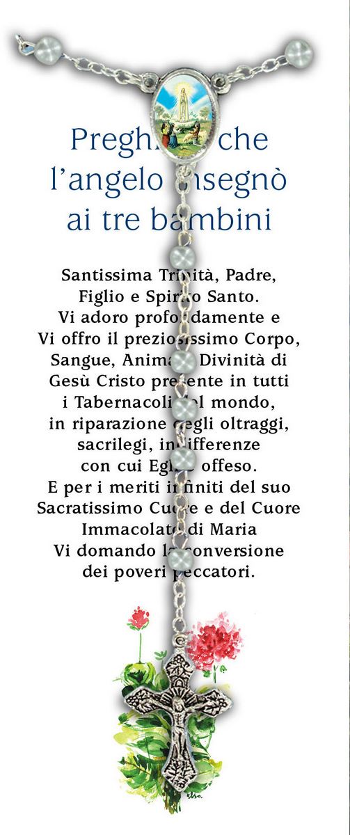 libretto con rosario madonna di fatima - italiano 