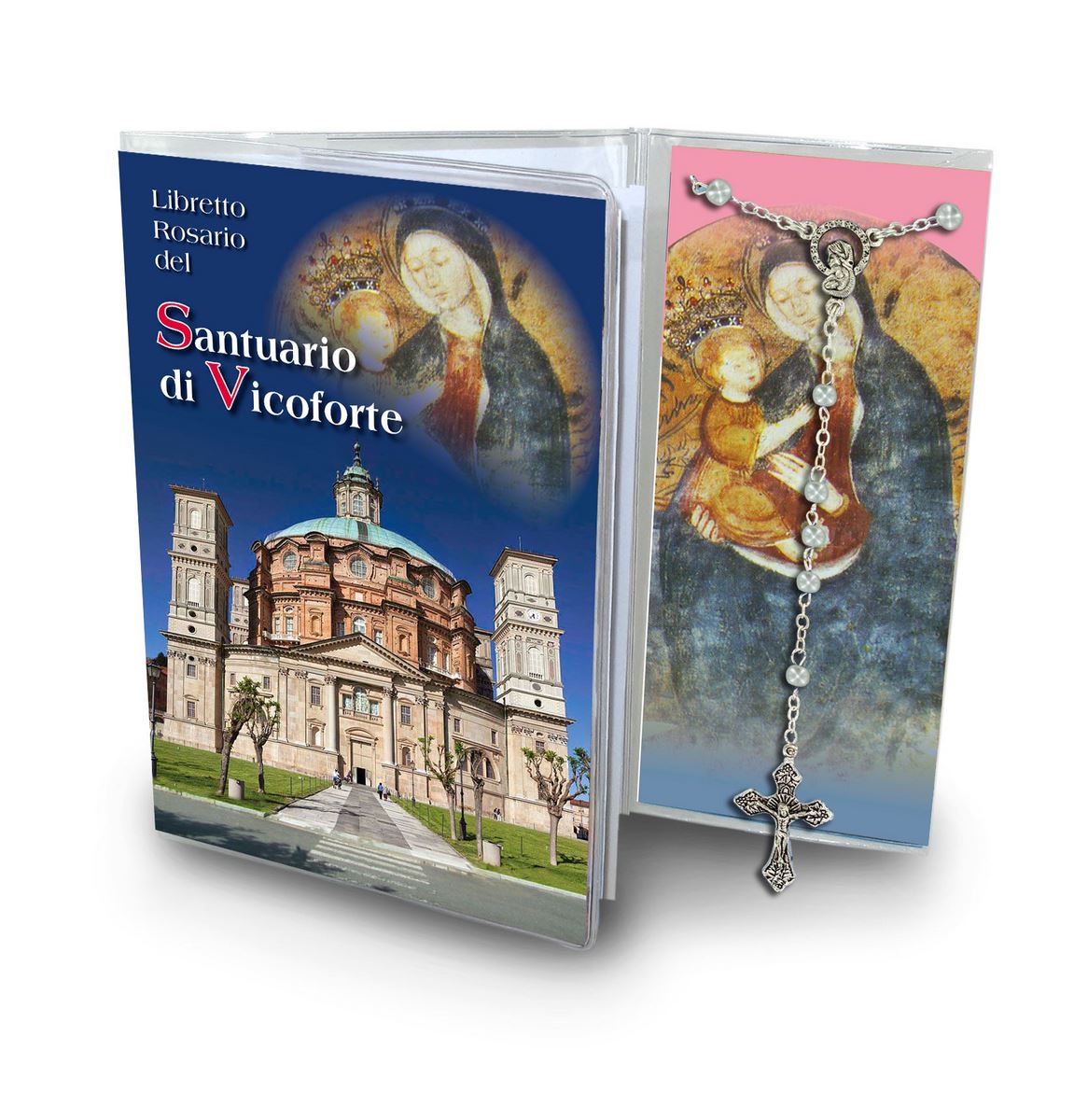  libretto con rosario santuario di vicoforte (mondovì) - italiano