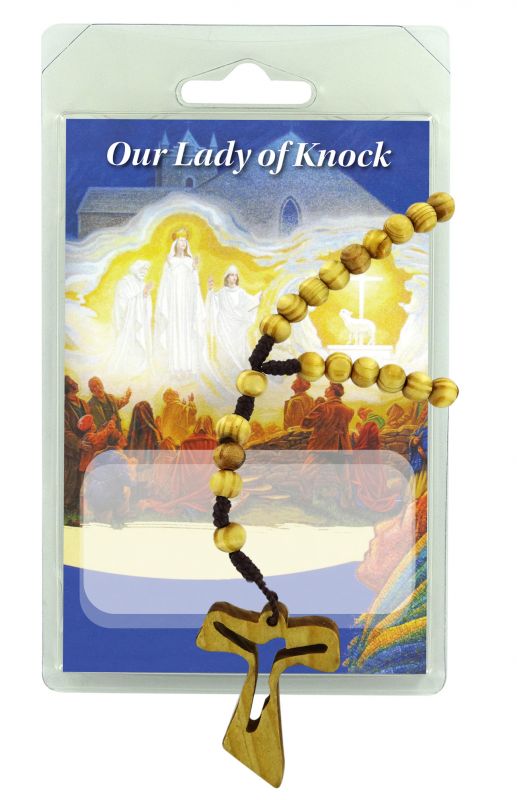 rosario ulivo con tau e preghiera alla madonna di knock in inglese 