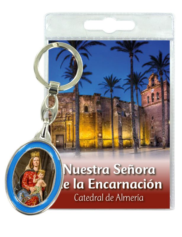 portachiavi catedral de almeria con preghiera in spagnolo
