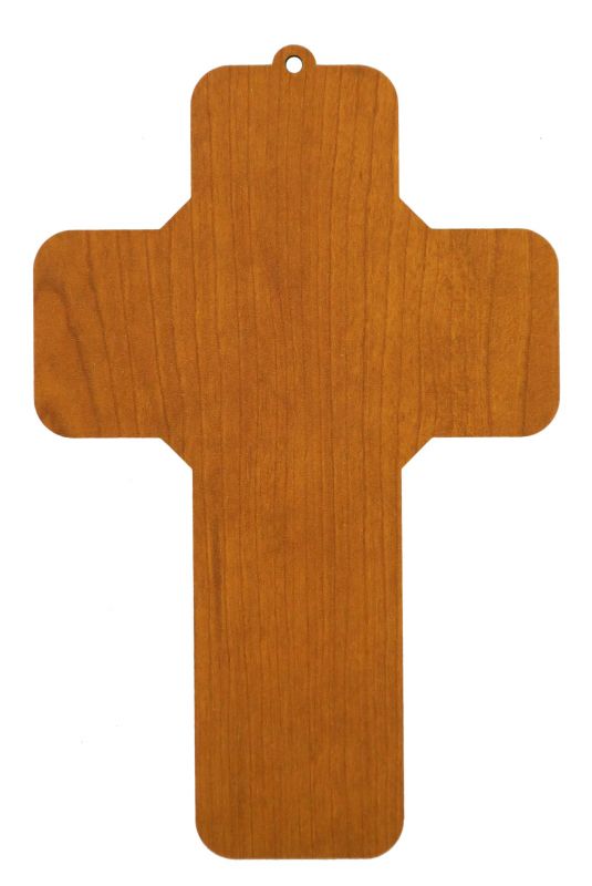 crocifisso per bambini con la preghiera del padre nostro in spagnolo - 12 x 18 cm