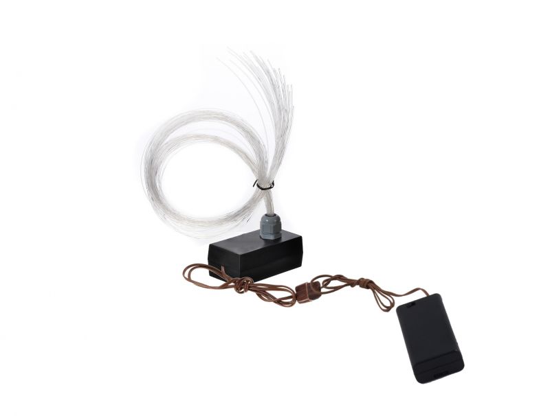 Generatore luce completo di 30 fibre ottiche a batteria (volt 3 5) –  bertoni presepe linea natale Accessori per Presepe