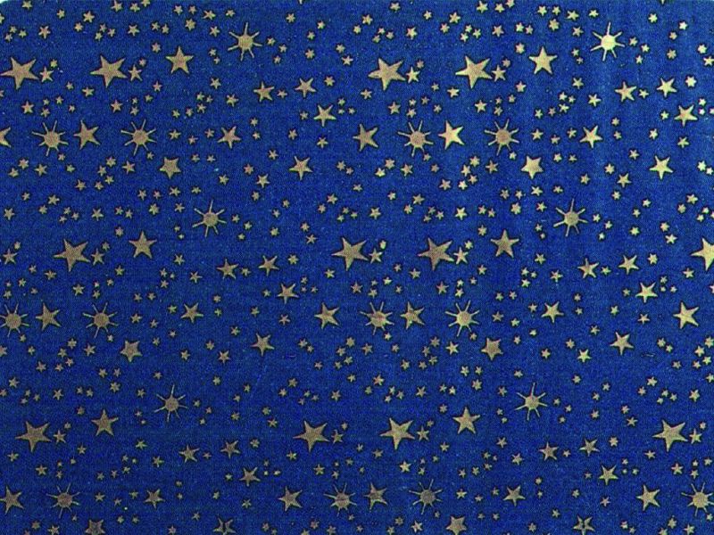 sfondo per prepese, cielo notturno metallizzato con stelle dorate, carta, 100 x 70 cm